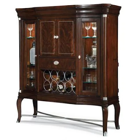 Barrista Sideboard with Wine Rack & Hidden Leaf Storage